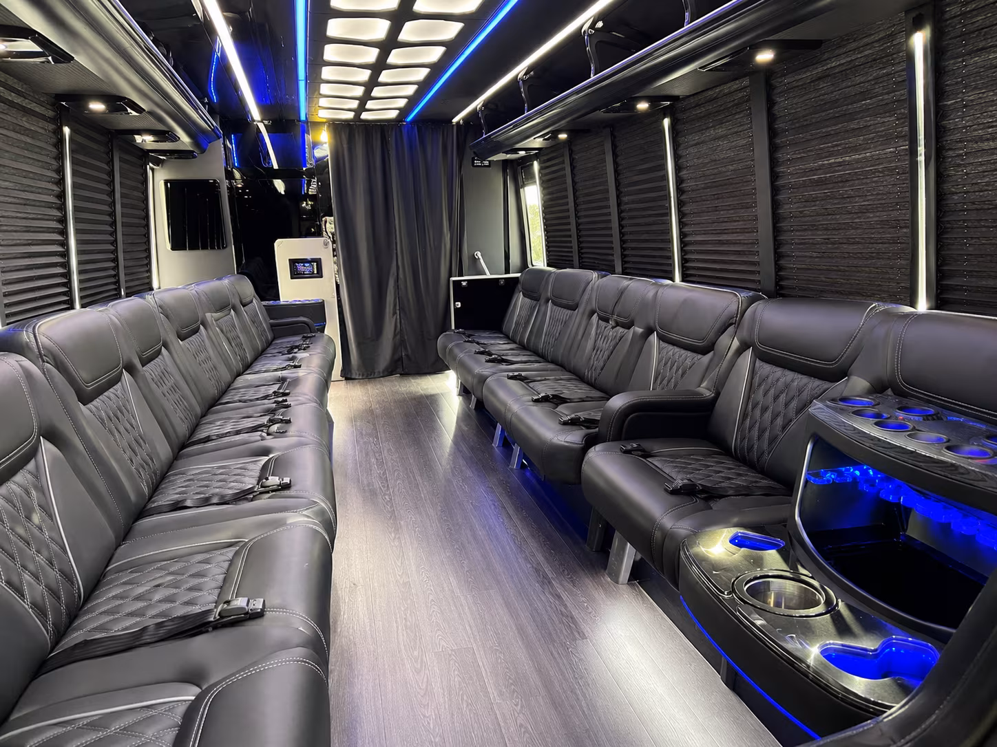 Memphis Private Event Transportation party bus exterior