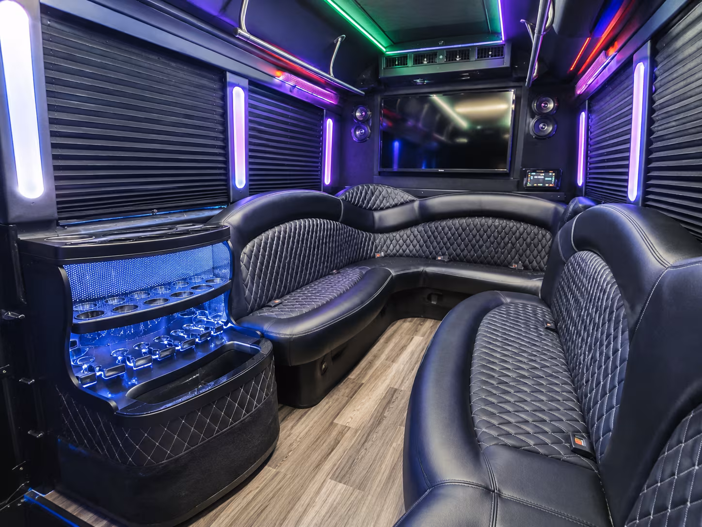 Memphis Private Event Transportation party bus exterior