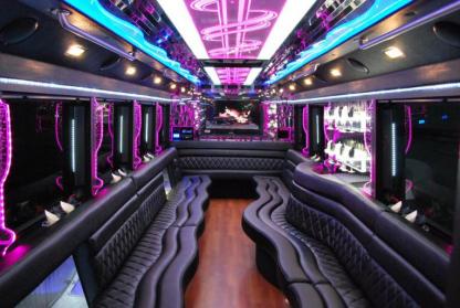 Memphis 50 Passenger Party Bus Interior