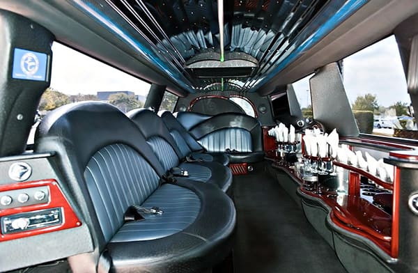 Memphis Lincoln Stretch Limos Interior